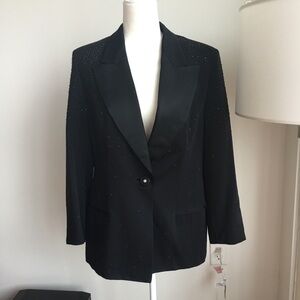 GIANNI VERSACE COUTURE TUXEDO BLACK CRYSTALS RARE